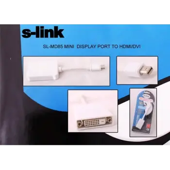 S-link SL-MD85 Mini Display Erkek To Dvı 24+5 Çevirici