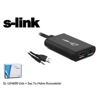 S-link SL-UH600 Usb + Ses to Hdmı Çevirici
