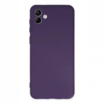 Samsung Galaxy A04 Kılıf First Silikon - Mor