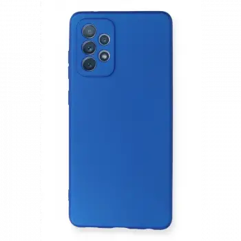 Samsung Galaxy A72 Kılıf First Silikon - Mavi
