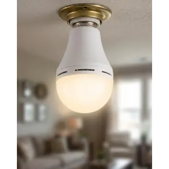Şarjlı LED Ampul 6500K Soğuk Beyaz E27 Duy Enerji Tasarruflu