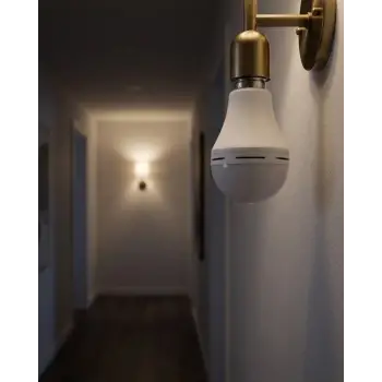 Şarjlı LED Ampul E27 Duy 6500K Beyaz Işık Kesintisiz Aydınlatma
