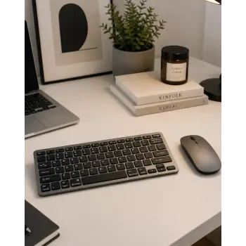 Sessiz Kullanım Sunan Bluetooth Klavye Mouse Seti Çoklu Cihaz Uyumlu