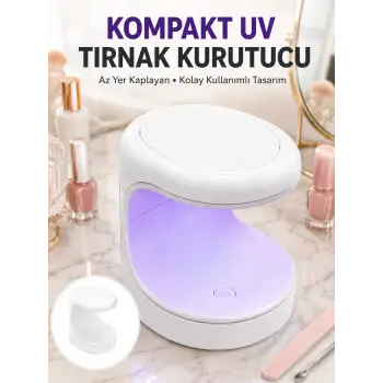 Seyehat Tipi Mini Oje Kurutucu Ultraviole Mor Işık Protez Tırnak Kurutucu Yeni Nesil