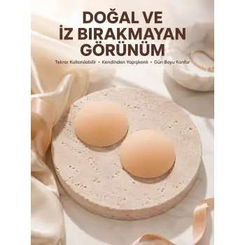 Silikon Göğüs Ucu Kapatıcı Kendinden Yapışkanlı Tekrar Kullanılabilir