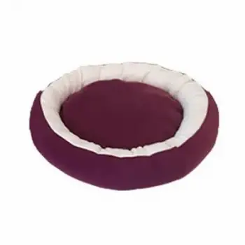 Simit Kedi ve Küçük Irk Köpek Yatağı Mor Beyaz