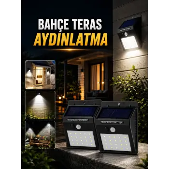 Solar Lamba Giriş, Bahçe Yol Avlu Hareket Sensörlü Led