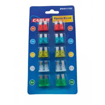 Standart Bıçak Sigorta 10'lu Set