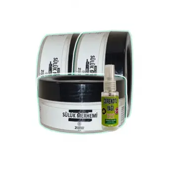 Sülük Merhemi Bakım Kremi 3x50 ml+30 ml Çörek Otu Yağ ile