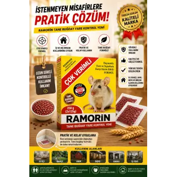 Tane Buğday Fare Kontrol Yemi 250 Gr Pratik Kullanım
