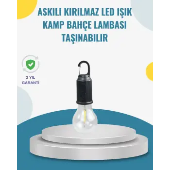 Taşınabilir Sıcak Işık Yayan Kamp Lambası