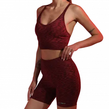 Tayt Crop Takım-Kırmızı