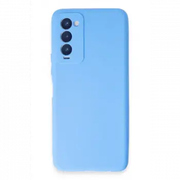 Tecno Camon 18 Kılıf First Silikon - Mavi