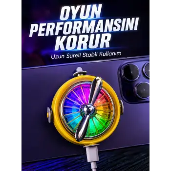 Telefon İçin RGB LED Manyetik Soğutma Fanı