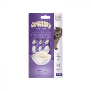 Ton Balıklı Krema Kedi Ödül Maması 4x15 Gr