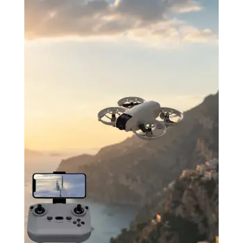 Uzaktan Kumandalı Mini Drone HD Kamera Işıklı Tasarım