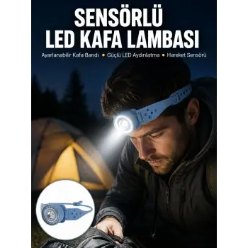 Uzun Pil Ömürlü Kamp ve Dağcılık Kafa Lambası Yeni Nesil