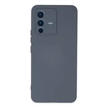 V23 5G Kılıf Nano içi Kadife Silikon - Gri