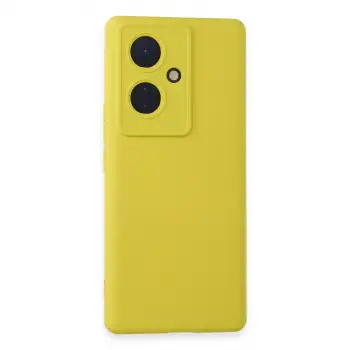 V29 Lite Kılıf Nano içi Kadife Silikon - Sarı