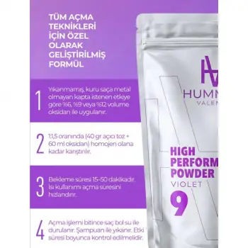 Valentin Saç Açıcı Toz (Violet-Mor) 500 gr