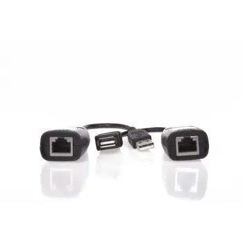 Vcom CU824 USB RJ45 Extender Plastik 45m Uzatıcı