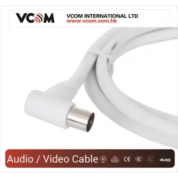 Vcom CV601R 5mt Analog Beyaz Tv Kablosu