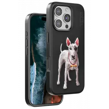 Venco Apple iPhone 16 Pro Max Perma Desenli Kapak - Siyah