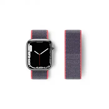 Watch 42mm Hasırlı Cırtcırtlı Kordon - Pembe