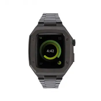 Watch 44mm Metal Petek Kasalı Kordon - Siyah