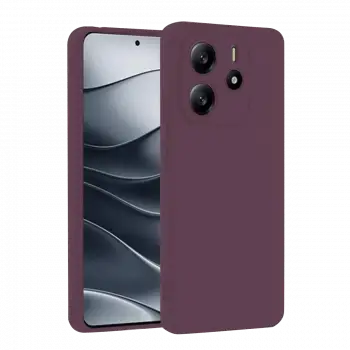 Xiaomi Redmi Note 14 4G Kılıf First Silikon - Mürdüm