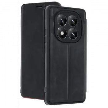 Xiaomi Redmi Note 14 Pro 5G Kılıf Flip Cover - Siyah