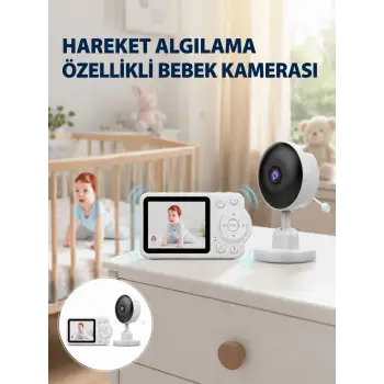 Yakınlaştırma Özellikli Gece Görüşlü Bebek İzleme Kamerası Yeni Nesil