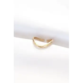 Yassı Gold Renk Ayarlanabilir Yüzük