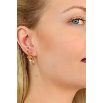 Yılan Tasarım Bayan Küpe