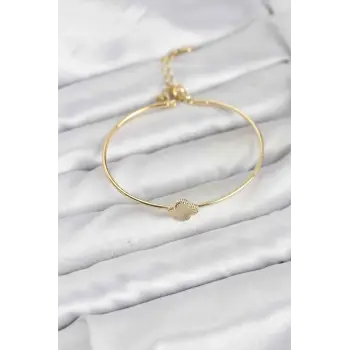 Yonca Model Gold Renk Kadın Bileklik
