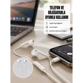 Yüksek Ses Kaliteli Mikrofonlu Kablolu Kulak İçi Kulaklık Yeni Nesil