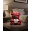 10cm 3D Özel Baskı Kalpli Ayıcık Romantik Hediye Objesi
