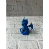 12 cm Mavi Ejderha Figürü Koleksiyonluk Dekoratif Biblo