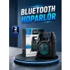 15W Güçlü Ses Çıkışlı Bluetooth Hoparlör FM Radyo ve Mikrofon Destekli