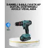 18 Parça Profesyonel Şarjlı Matkap Vidalama