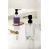 2 Li Bambu Altlıklı Sıvı Sabunluk Seti