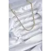 316L Çelik Gold Renk 60 cm Burgu Model Kadın Kolye
