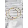 316L Çelik Gold Renk 75 mm Halka Küpe