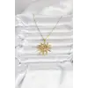 316L Çelik Gold Renk Bohem Güneş Model Kadın Kolye