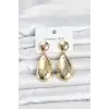 316L Çelik Gold Renk Damla Model Kadın Küpe