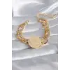 316L Çelik Gold Renk Altın Model Samanyolu Kadın Bileklik