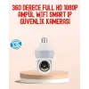 360° Full HD Wi-Fi Akıllı Ampül Kamera Gece Görüşlü
