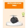 4 cm Kilit Mekanizmalı Mobilya Ayağı Tekli