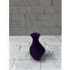 5 cm Mor Kalp Formlu Mini Vazo Modern Mini Dekor Ürünü