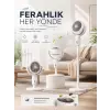 5 Kademeli Hız Ayarıyla Güçlü Hava Akışlı Dikey Vantilatör